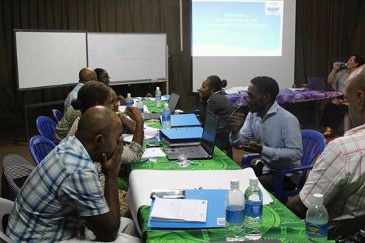 OAG Staff holding discussions during training (Photo OAG)